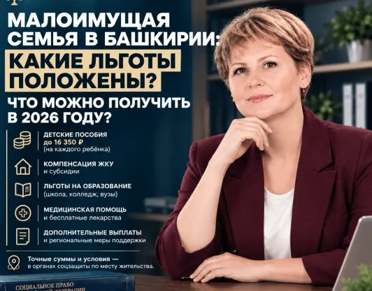 UfaTime.ru

Известно, какие льготы положены малоимущим семьям в Башкирии